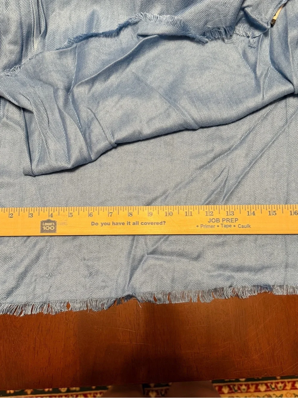 Jones New York Light Blue Viscose Scarf